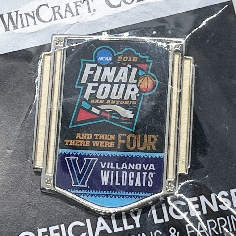 🔮‎ 5/$25 NCAA 2018 Final Four Villanova Wildcats Pin
